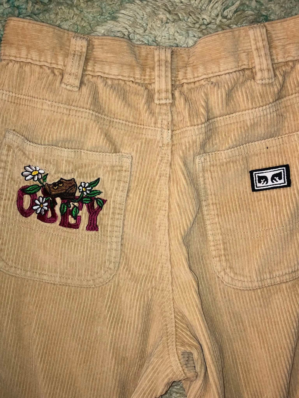 Obey Big Timer Cream Corduroy Pants 28